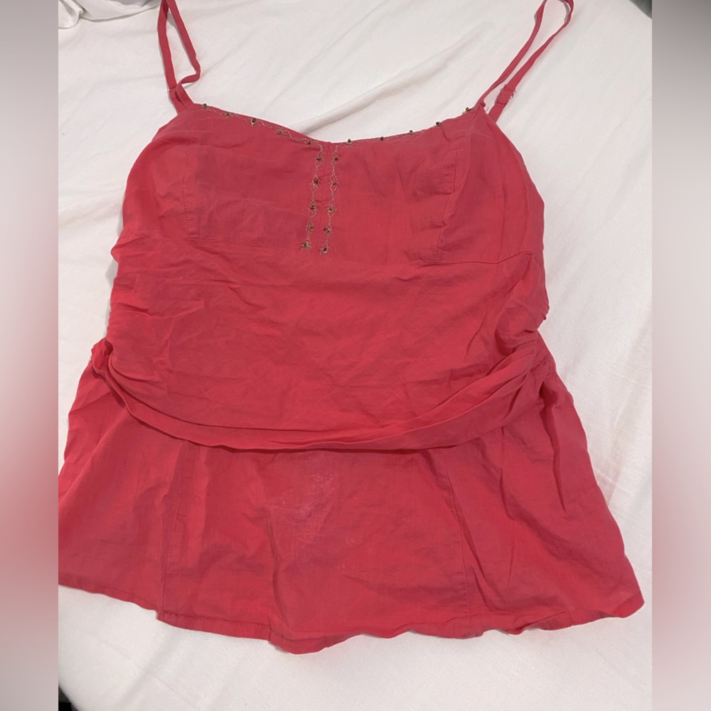 Early 2000s pink coral tank top